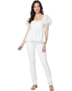 Lilly Pulitzer Kay Short Sleeve Eyelet Top | Shirts & Tops -Modish Look Shop 61GE02sGFZL. AC SR736920