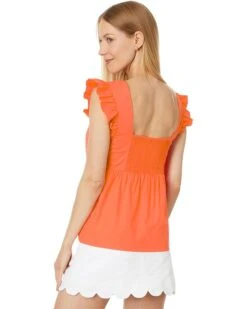 Lilly Pulitzer Tiana Babydoll Cotton Top | Shirts & Tops -Modish Look Shop 61L1GVwQwEL. AC SR736920