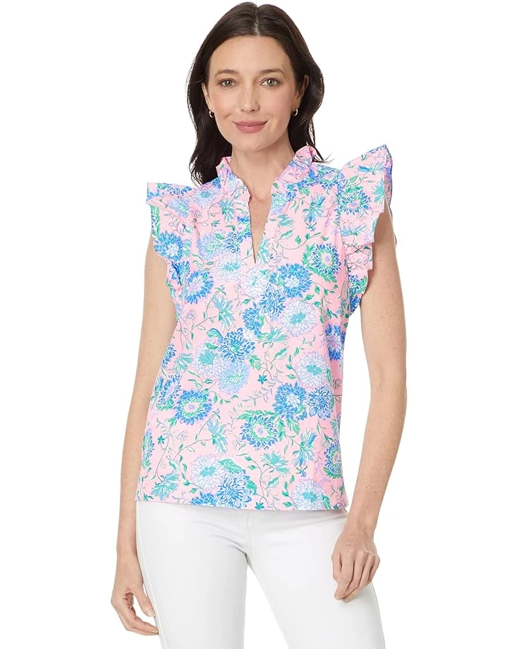 Lilly Pulitzer Klaudie Ruffle Sleeve Cotton Top | Shirts & Tops 3 Lilly Pulitzer Klaudie Ruffle Sleeve Cotton Top | Shirts & Tops