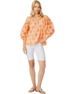 Lilly Pulitzer Kerrigan Elbow Sleeve Top | Shirts & Tops -Modish Look Shop 71KtpDtsmmL. AC SR736920