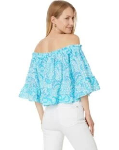Lilly Pulitzer Croix Off-the-Shoulder Linen Top | Shirts & Tops 7 Lilly Pulitzer Croix Off-the-Shoulder Linen Top | Shirts & Tops -Modish Look Shop 71PVZBOOlTL. AC SR736920