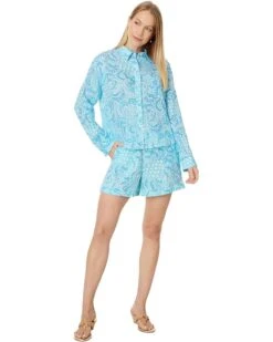 Lilly Pulitzer Croix Linen Shorts 9 Lilly Pulitzer Croix Linen Shorts -Modish Look Shop 71RNqWezFCL. AC SR736920