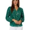 Lilly Pulitzer Saige Long Sleeve Silk Top | Shirts & Tops -Modish Look Shop 71Se5PFu4KL. AC SR736920