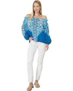 Lilly Pulitzer Aimes Long Sleeve Off The | Shirts & Tops -Modish Look Shop 71UIgSrbGL. AC SR736920