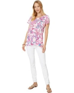 Lilly Pulitzer Etta Scoop-neck | Shirts & Tops -Modish Look Shop 71VMmtmy5BL. AC SR736920