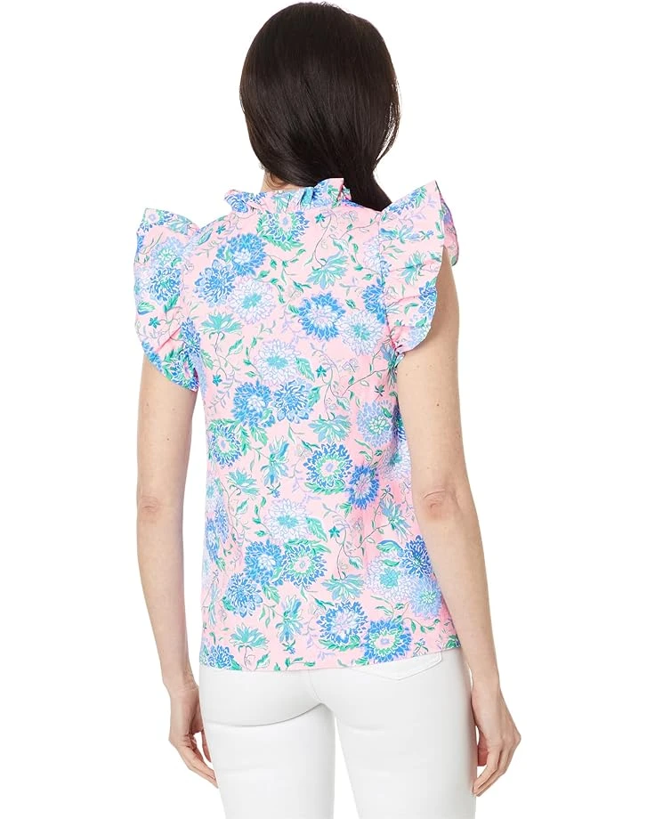 Lilly Pulitzer Klaudie Ruffle Sleeve Cotton Top | Shirts & Tops 4 Lilly Pulitzer Klaudie Ruffle Sleeve Cotton Top | Shirts & Tops - Image 2