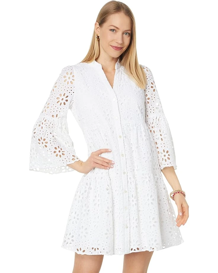 Lilly Pulitzer 3/4 Sleeve Hazelanne Eyelet Dress | Dresses 3 Lilly Pulitzer 3/4 Sleeve Hazelanne Eyelet Dress | Dresses