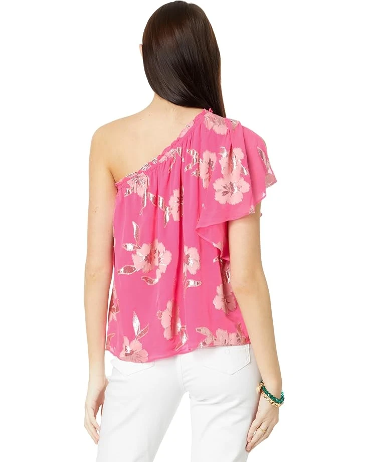 Lilly Pulitzer Sarahleigh One Shoulder Silk Blend Top | Shirts & Tops 4 Lilly Pulitzer Sarahleigh One Shoulder Silk Blend Top | Shirts & Tops - Image 2