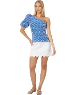 Lilly Pulitzer Delilah One Shoulder Eyelet | Shirts & Tops -Modish Look Shop 71sL2ZMxwJL. AC SR736920