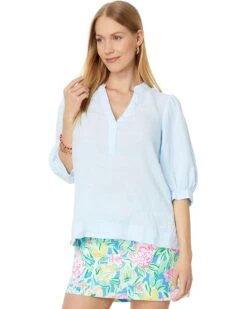 Lilly Pulitzer Mialeigh Elbow Sleeve Linen Top | Shirts & Tops 13 Lilly Pulitzer Mialeigh Elbow Sleeve Linen Top | Shirts & Tops -Modish Look Shop 71suGQBVS6L. AC SR736920