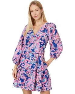 Lilly Pulitzer Deacon 3/4 Sleeve V-Neck | Dresses -Modish Look Shop 81 z1liLYUL. AC SR736920