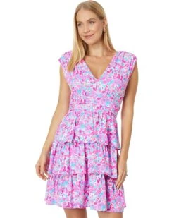 Lilly Pulitzer Faye V-Neck Ruffle Dress | Dresses