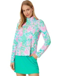 Lilly Pulitzer Niccola Mesh Panel 1/2 Zip | Shirts & Tops