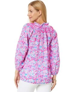 Lilly Pulitzer Lourdes 3/4 Sleeve Cotton | Shirts & Tops -Modish Look Shop 81AsHME5 lL. AC SR736920