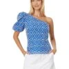 Lilly Pulitzer Delilah One Shoulder Eyelet | Shirts & Tops -Modish Look Shop 81CFUoWwiSL. AC SR736920