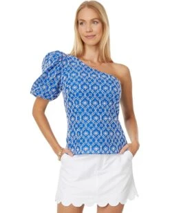 Lilly Pulitzer Delilah One Shoulder Eyelet | Shirts & Tops
