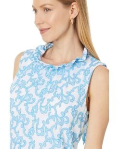 Lilly Pulitzer Dahliana Embroidered Cotton | Shirts & Tops -Modish Look Shop 81U1bCyRYGL. AC SR736920