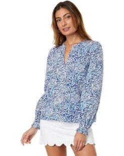 Lilly Pulitzer Coulter Long Sleeve Cotton | Shirts & Tops -Modish Look Shop 81eFHWgShIL. AC SR736920