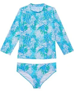 Lilly Pulitzer Kids Bobby Rashguard Set UPF 50 (Toddler/Little Kids/Big Kids) | Swimwear