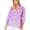Lilly Pulitzer Lourdes 3/4 Sleeve Cotton | Shirts & Tops -Modish Look Shop 81svXHU3LyL. AC SR736920