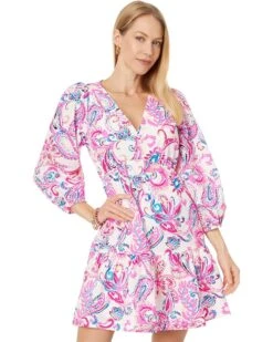 Lilly Pulitzer Deacon 3/4 Sleeve V-Neck | Dresses -Modish Look Shop 81yHUsUICkL. AC SR736920
