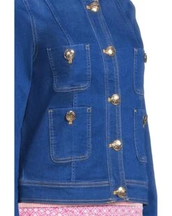 Lilly Pulitzer Shepa Denim Jacket | Coats & Outerwear -Modish Look Shop 91SUtPLQML. AC SR736920