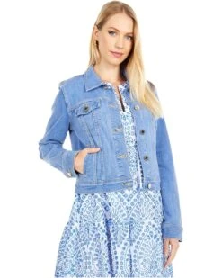 Lilly Pulitzer Seaspray Denim Jacket | Coats & Outerwear